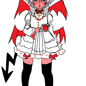 gaia online avatar drawing: devil